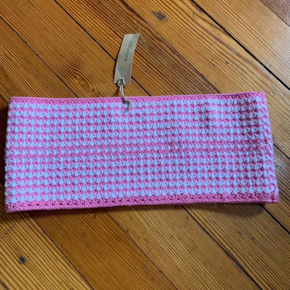 NWT! Pink and White Infinity Scarf 🧣